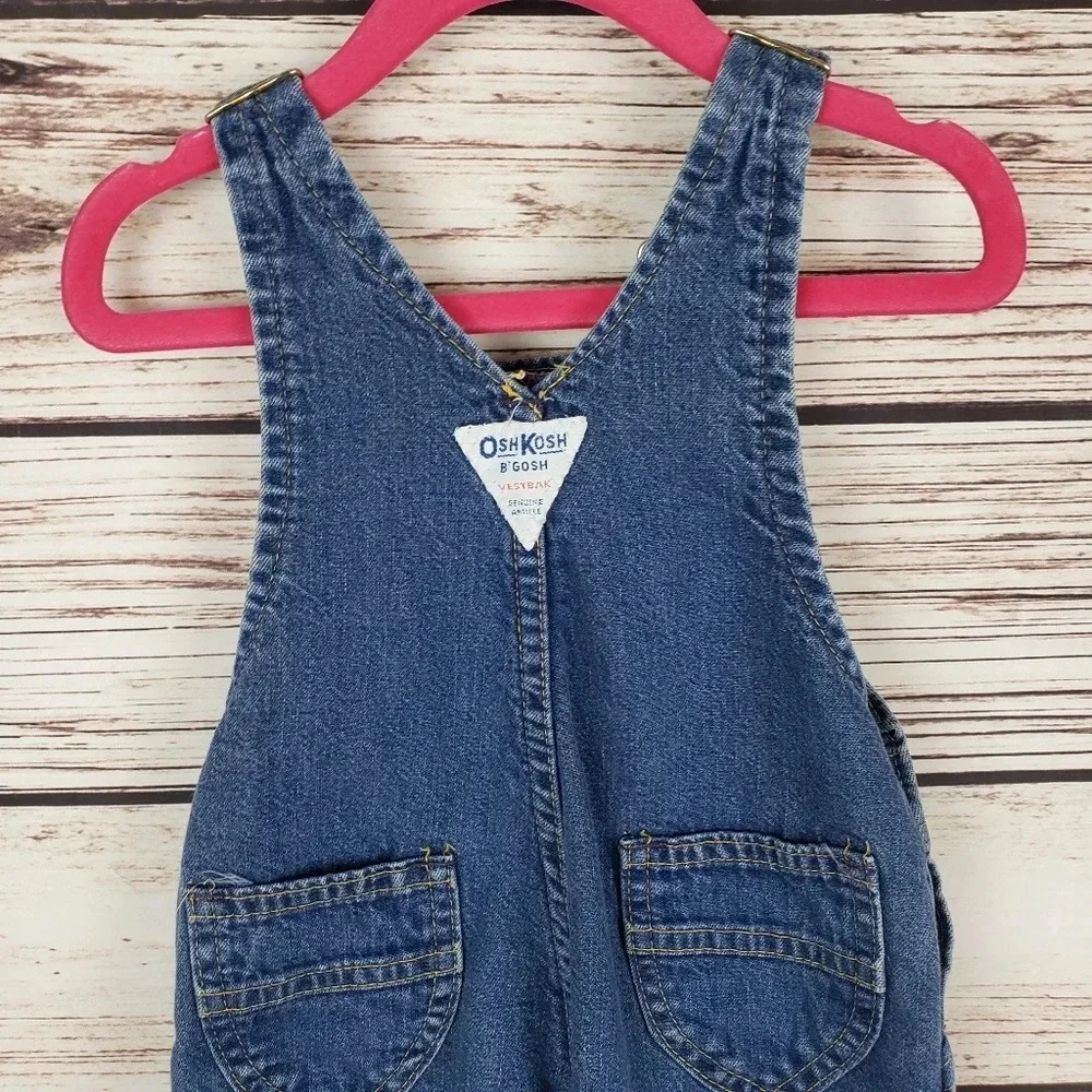 OshKosh B'Gosh 24 Mon VTG Lined Denim Overalls